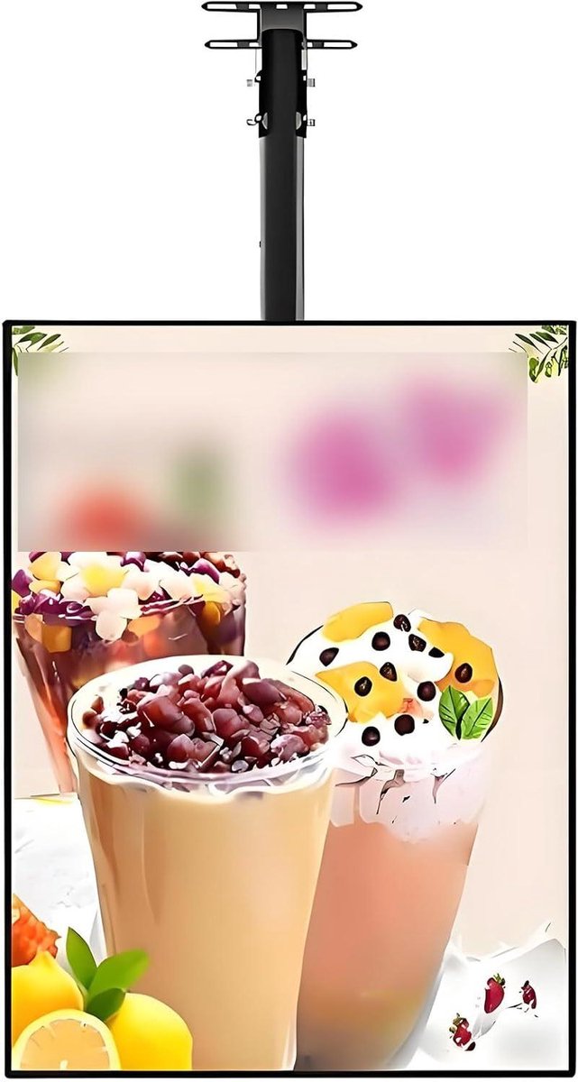 LED Menu Display - Lichtbak Poster - Zaken Presenteren - Verstelbare Standaard - 50x80cm - Zwart