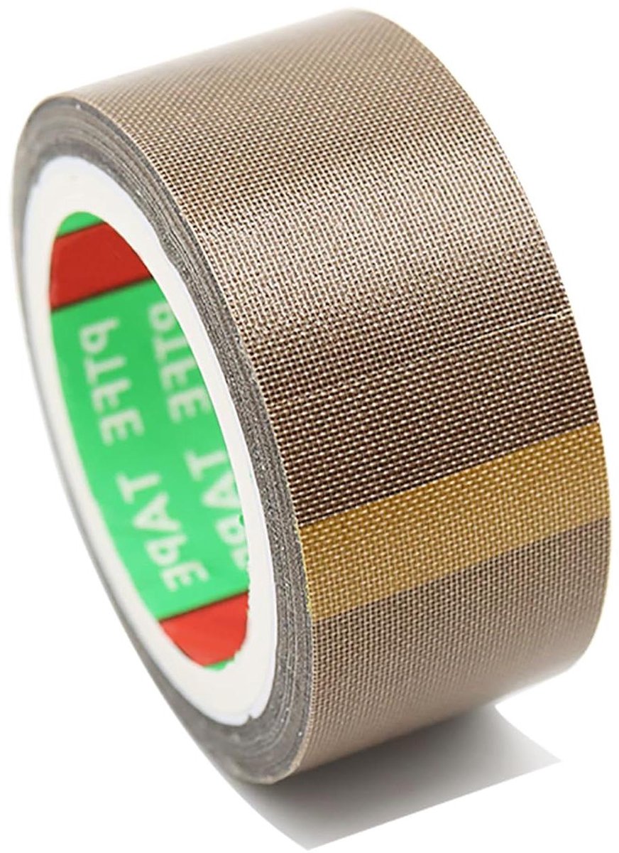 Isolatietape Hoge Temperatuur - PTFE Tape - Vacuüm Seal - Hittebestendig - 10 Meter - Zwart
