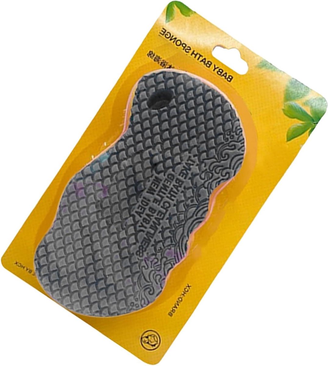 Peeling Spons - Bad Spons - Zachte Huid - Draagt Zacht Schuim - 13 x 6.8 cm - Grijs