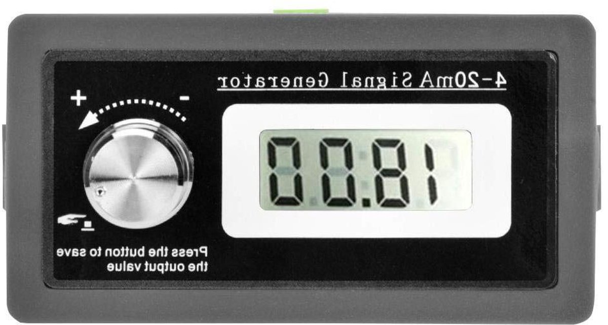 BuyWeek Signaalgenerator, stroomlus signaalgenerator, zeer nauwkeurige tweeraders, 4-20 mA LCD-omvormer, testsignaalstroom