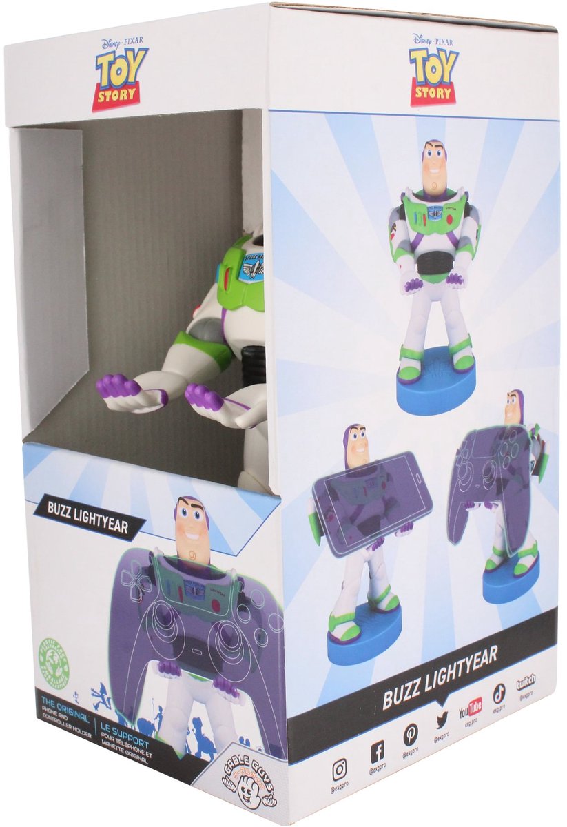 Buzz Lightyear - Disney - figurine standaard voor telefoon | controller | oplaadcase (Cable Guys Original) — afbeelding 7