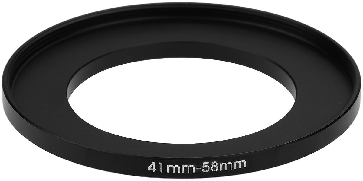 Dailygoods - Dailygoody - Camera-filteradapter - Step-up ring 41 mm naar 58 mm - Geschikt voor lenzen en filters - Creatief fotograferen - Ideaal voor diverse acce