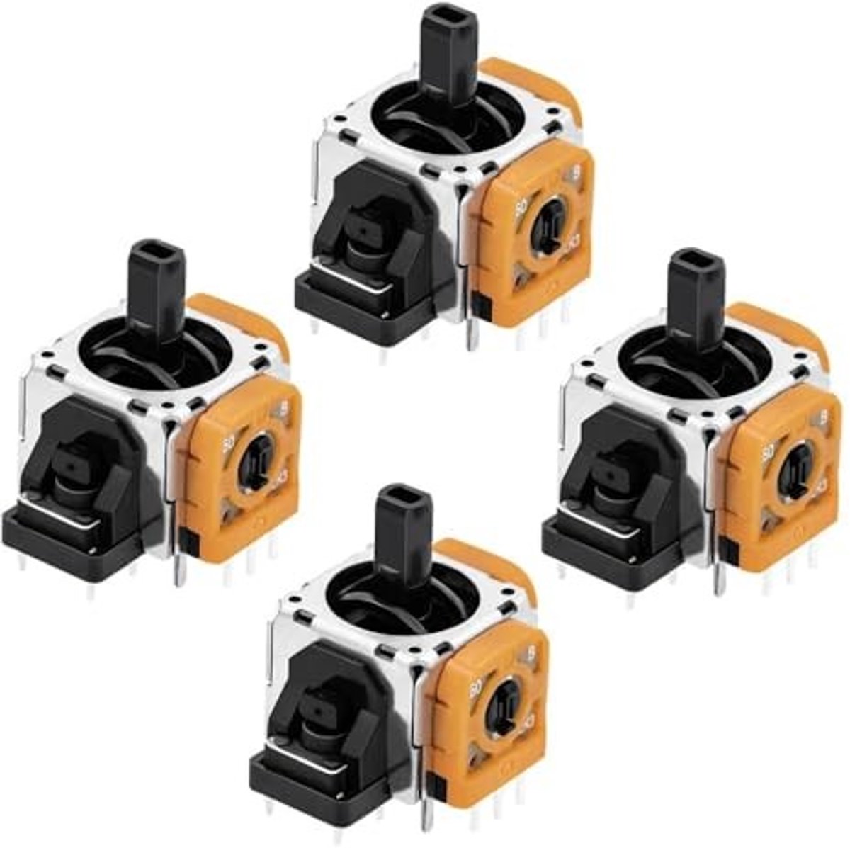 Dailygoods - Dailygoody - Vervangende Analoge Joystick - Draadloze 3D Thumbstick - Hoogwaardige Kwaliteit - Geel - Voor PS5 en Xbox Controllers - Ideaal voor Gamers