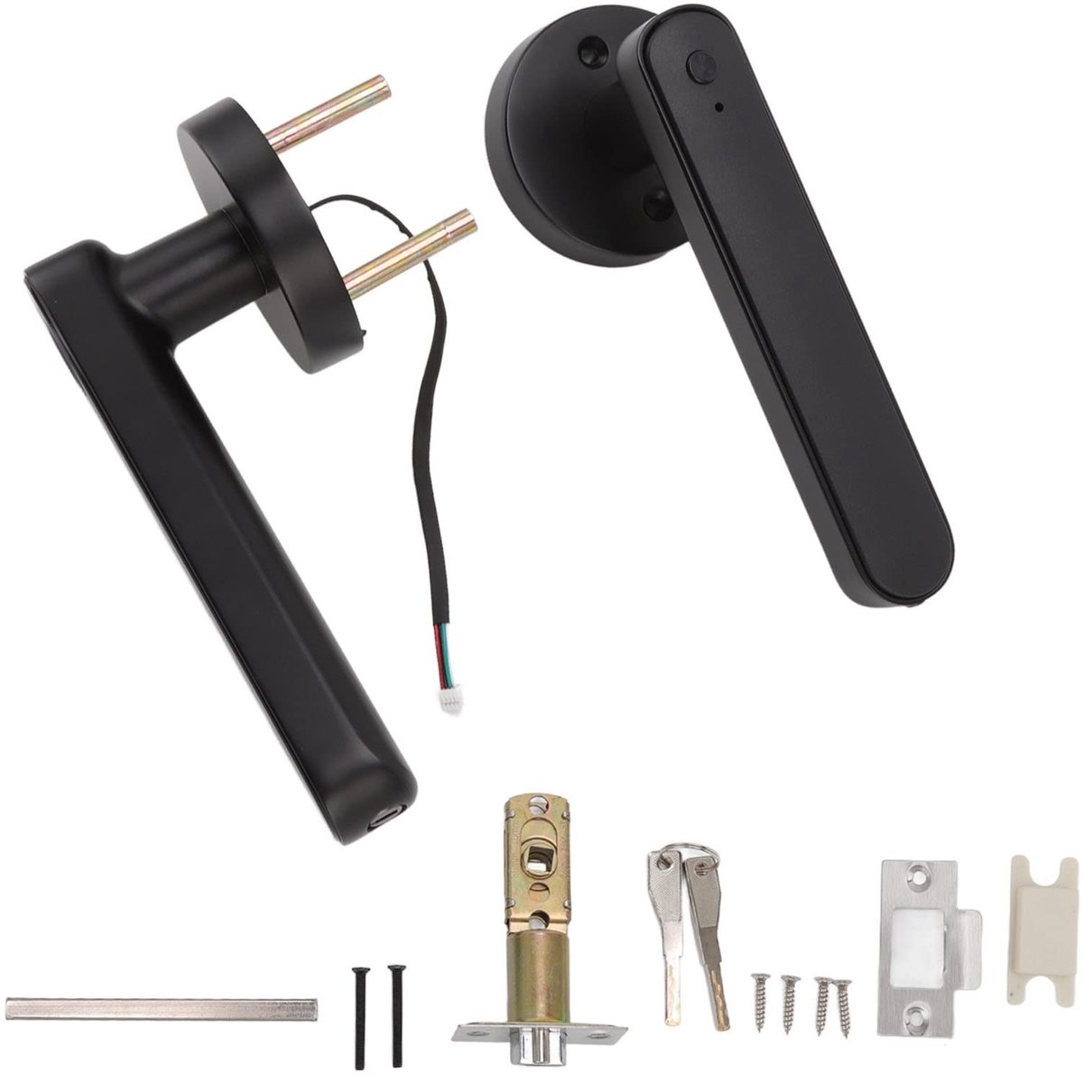 Cosensi - Dailygoods - Dailygoody - Smart Door Lock - Elektronisch Deurslot - Vingerafdruk Beveiliging - Zwart - Tuya APP-bediening - Huishoudelijk en Hotel gebruik - Slimme