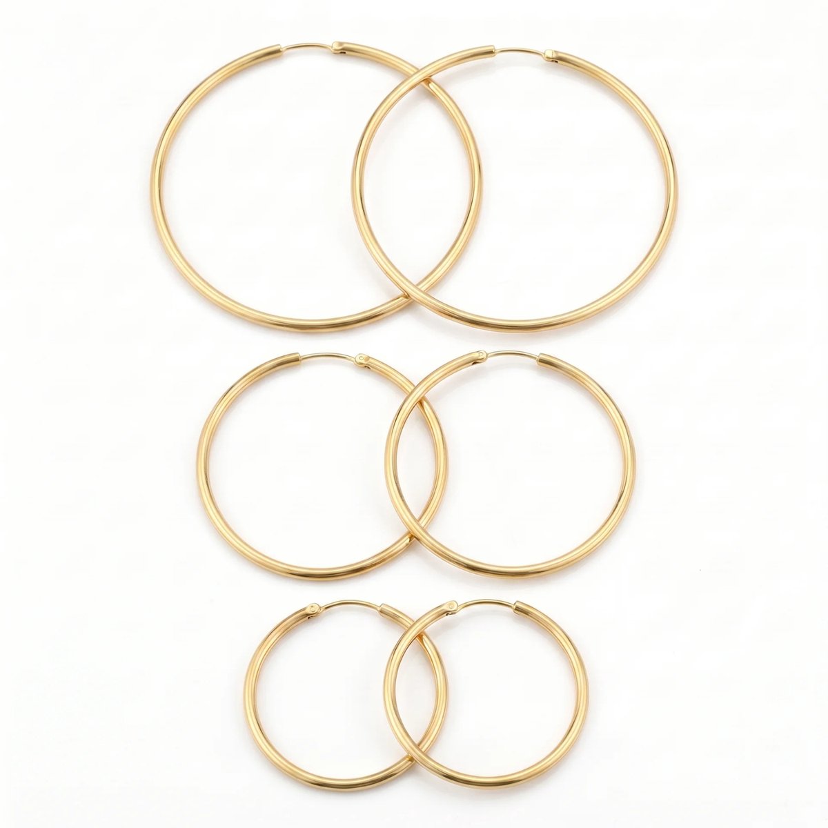 Studio Aurélie Oorbellenset - Goud - RVS - 3-delig