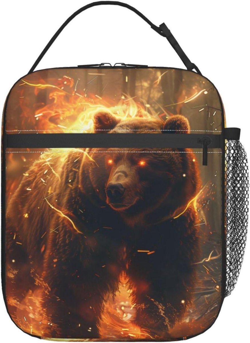 Lunchtas - Koeltas - Picknick en Reizen - Handsfree Gesp Handvat - 21x11x26 cm - Kleur 1023
