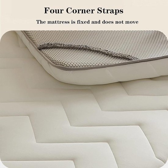 Vloermatras - Japanse futon - Comfortabel slapen - Verdikte 6 cm - 150 x 200 cm - B — afbeelding 4