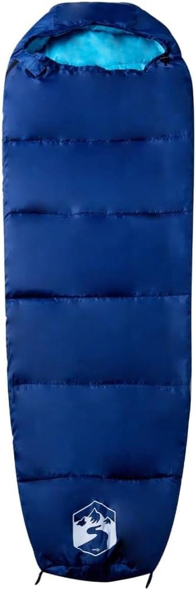 Mummie Slaapzak - Kampeerzak Volwassenen - Buiten Ontspannen - Waterbestendige Buitenschaal - 3 Seizoenen - Navy Blauw — afbeelding 5