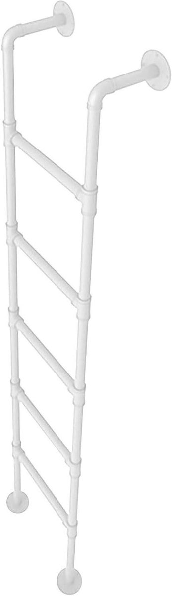 Kelderladder - Vluchtladder - Veilige Ontsnapping - Industriële IJzeren Buis - 200 cm - Zwart