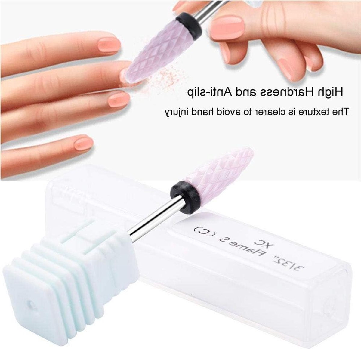 Nagelvijl Bits - Manicure Tool - Nagels Polijsten - 5 Soorten Bits - 53 cm - Zilver