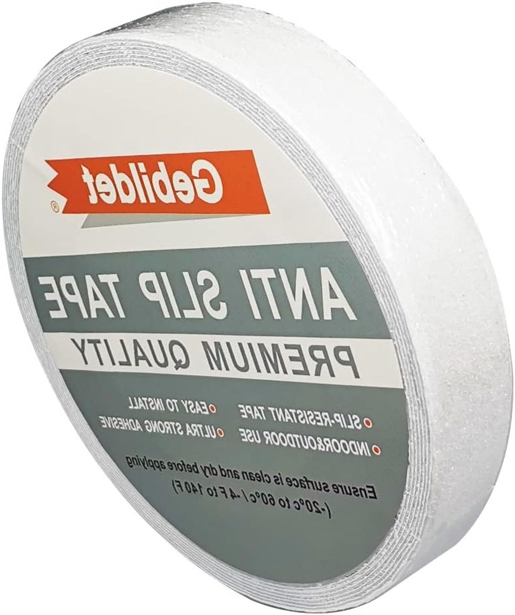 Zelfklevende Antislip Veiligheidstape voor Binnen en Buiten, Hoge Grip en Sterke Traction (2.5cm×10m, Transparant)