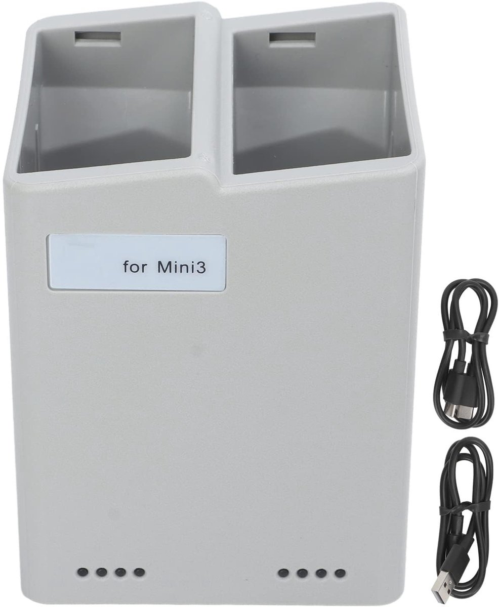 Dailygoods - Dailygoody - Mini 3 Pro Drone - Snellaadstation - Laad 2 Batterijen Gelijktijdig - Compact Formaat - Snel Opladen - Ideaal voor Dronegebruikers - Veil