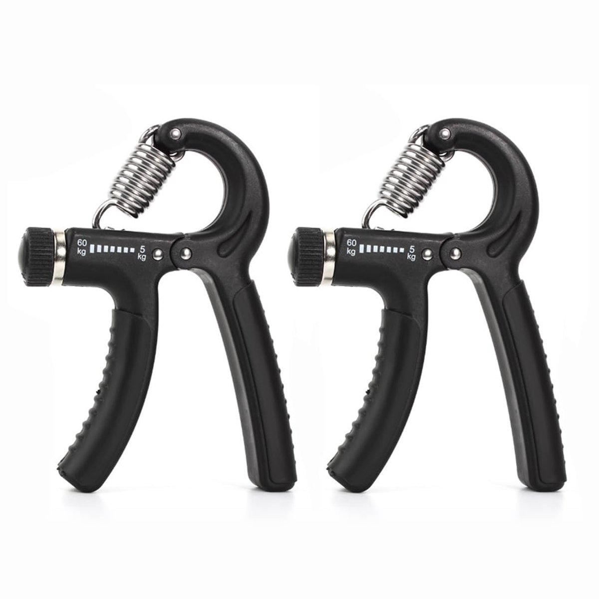 Dailygoods - Dailygoody - Set van 2 handtrainers - Professionele gripkracht trainer - Ergonomisch ontwerp - Verstelbare kracht 5-60 kg - Ideaal voor sporters en h
