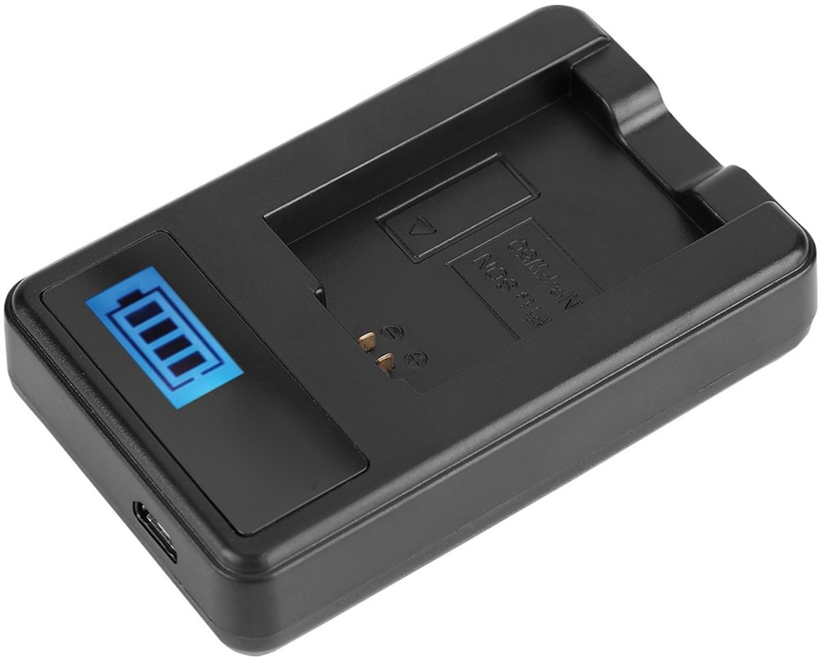Dailygoods - Dailygoody - Enkele LCD-oplader - Batterijlader voor NP FW50 - Compact en Lichtgewicht - USB-compatibel - Geschikt voor A6000 A6300 A6500 A7r A7 - Ide...