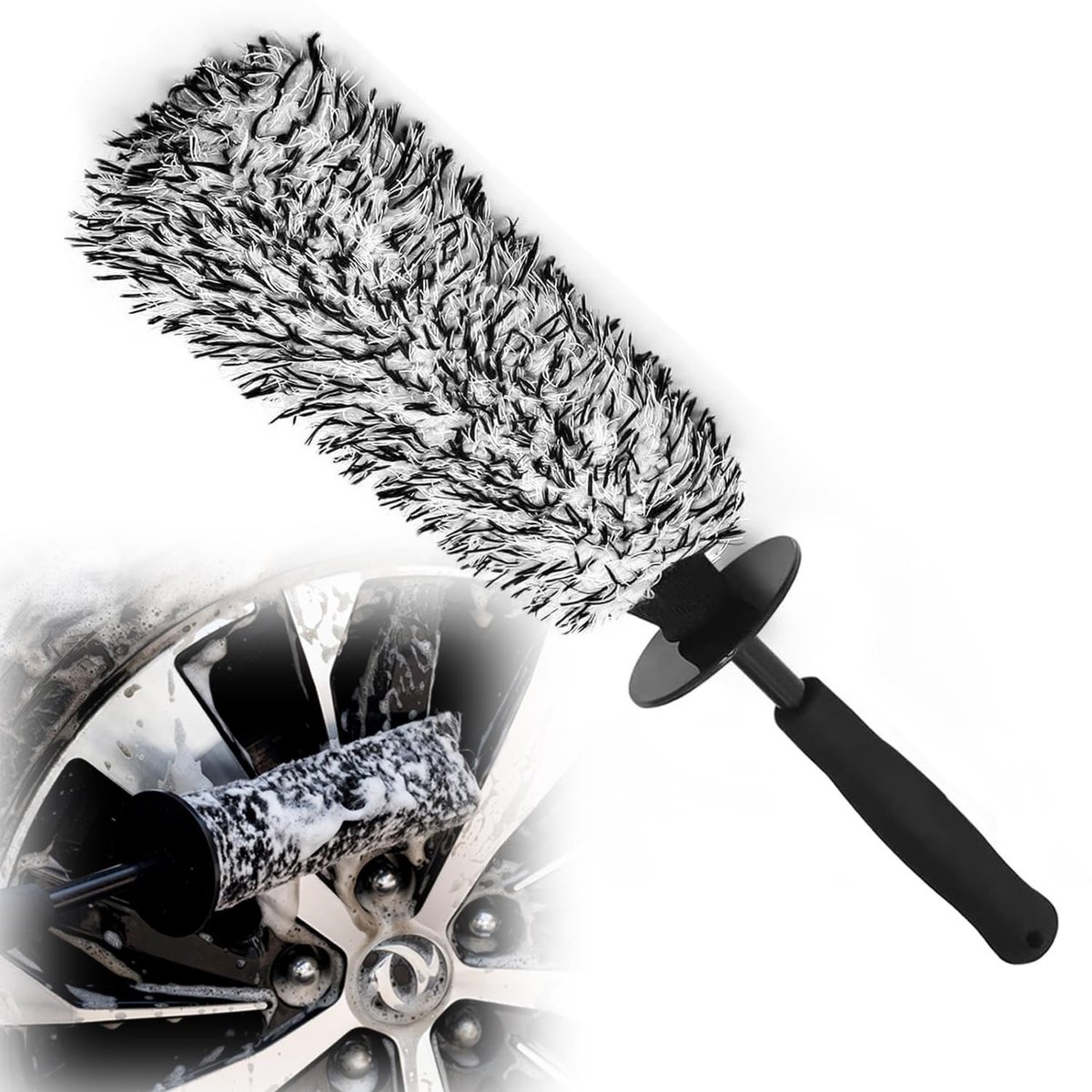 Dailygoods - Pluche Microvezel Autovelgenborstel voor Zachte Reinigen