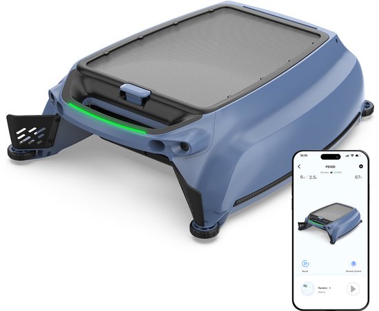 AIRROBO SP200 – Zwembadrobot met zonneskimmer – automatische oppervlaktereiniging, obstakeldetectie, twee oplaadopties en 24/7 app-bediening