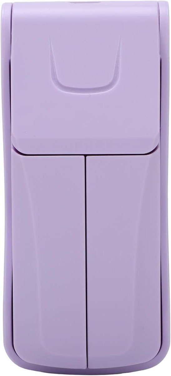 Draagbare Handventilator - Mini Ventilator - Persoonlijke Koeling - Dubbele Kop - 11 x 6 x 4 cm - Paars