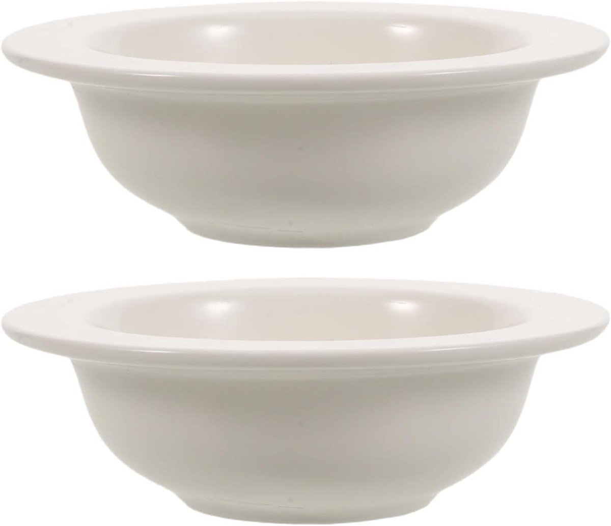 Wax Warmer Schaal - Aromatherapie Kom - Geur Verspreiden - Lekvrije Structuur - 9 x 9 x 3 cm - Wit
