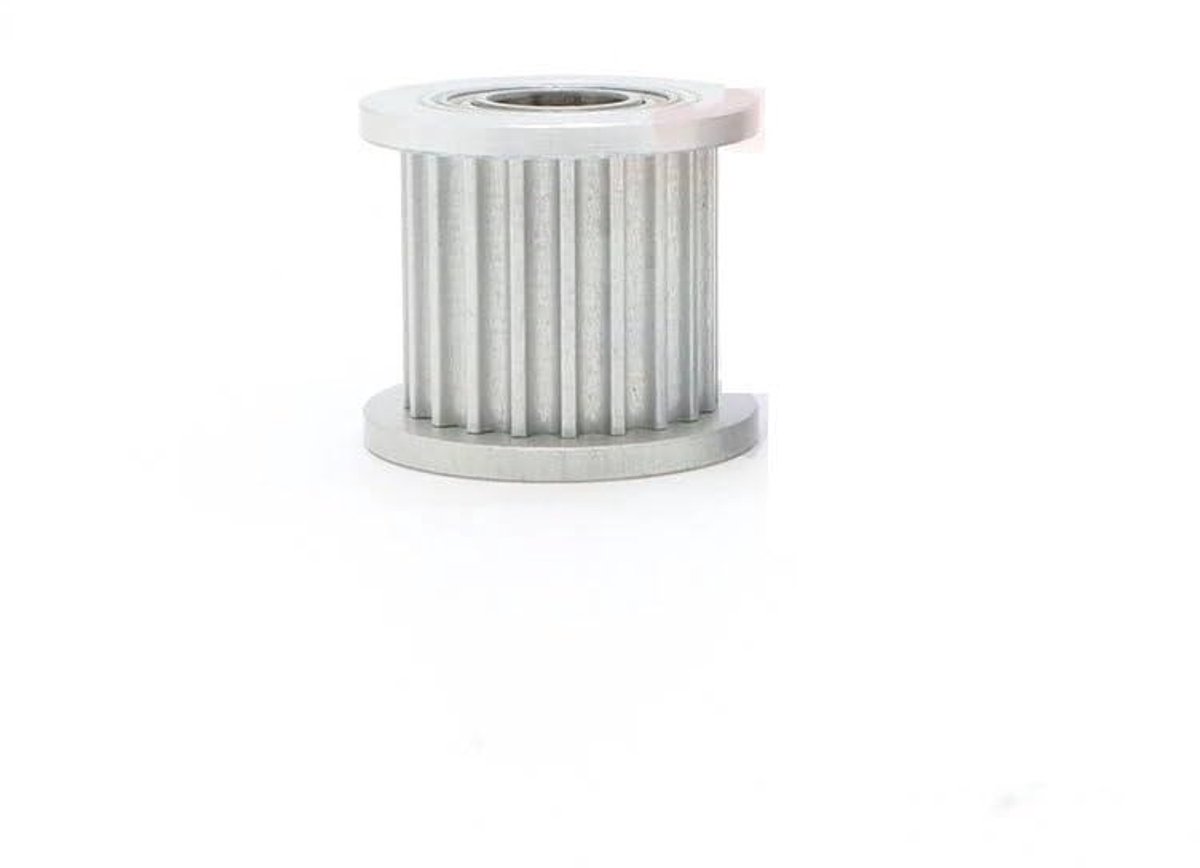 Geleiderol Riem - Spanrol - Soepele Transmissie - Duurzaam Rubber - HTD 3M - Aluminiumkleur