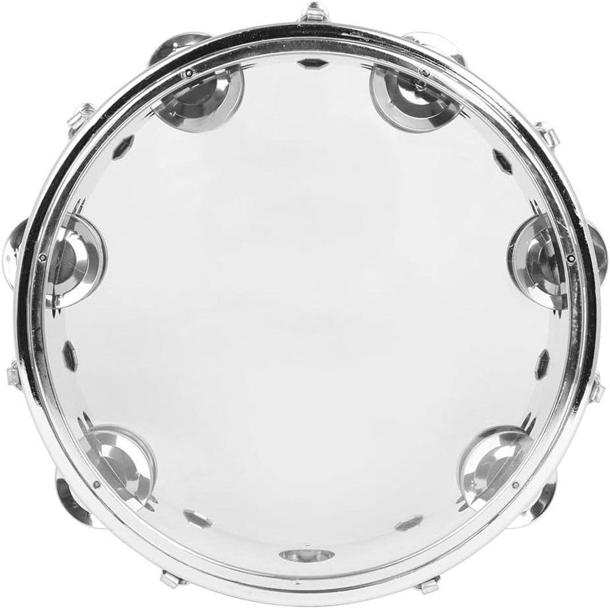 Hand Drum - Tamboerijn Percussie - Muziek Maken - Zelfstemmend Dubbele Rij - 8 Inch - Wit