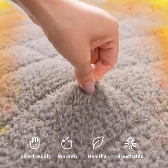 Opvouwbare Matras - Gastbed Vloermat - Comfortabel Slapen - Ademende Katoenvezel - 6 cm Dik - Kameel — afbeelding 5