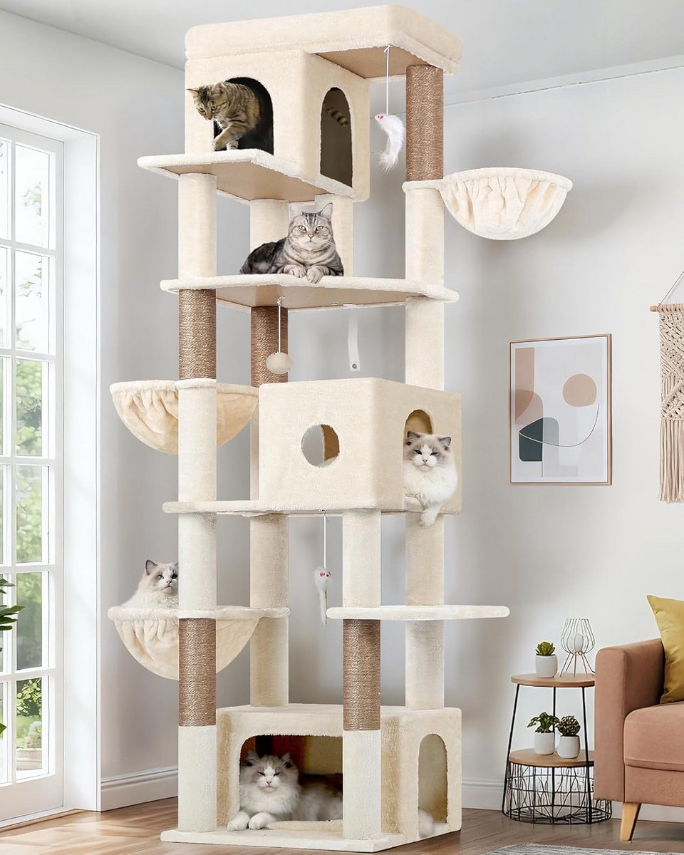 Krabpaal voor Grote Katten - Krabton - Kattenhuis - katten verblijfplaats