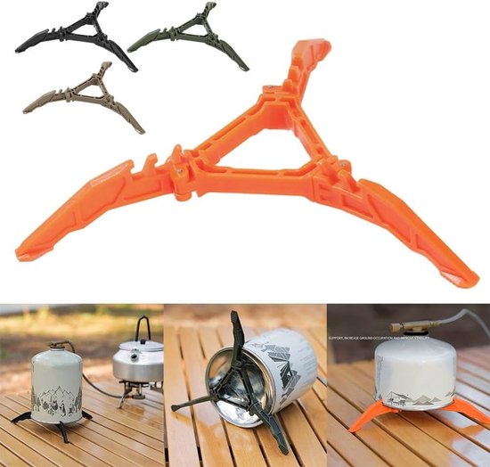 Camping Kookplaat Standaard - Brandstofhouder Stabilisator - Buiten Koken - Opvouwbaar Nylon Ontwerp - 31 Gram - Groen van Camping — afbeelding 3