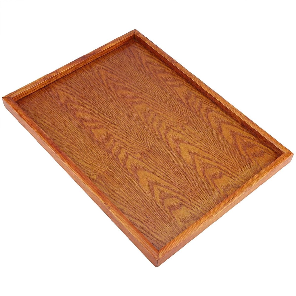 Dailygoods - Houten Dienblad Rechthoekig, Bamboe Serveerschalen 36 x 27 cm