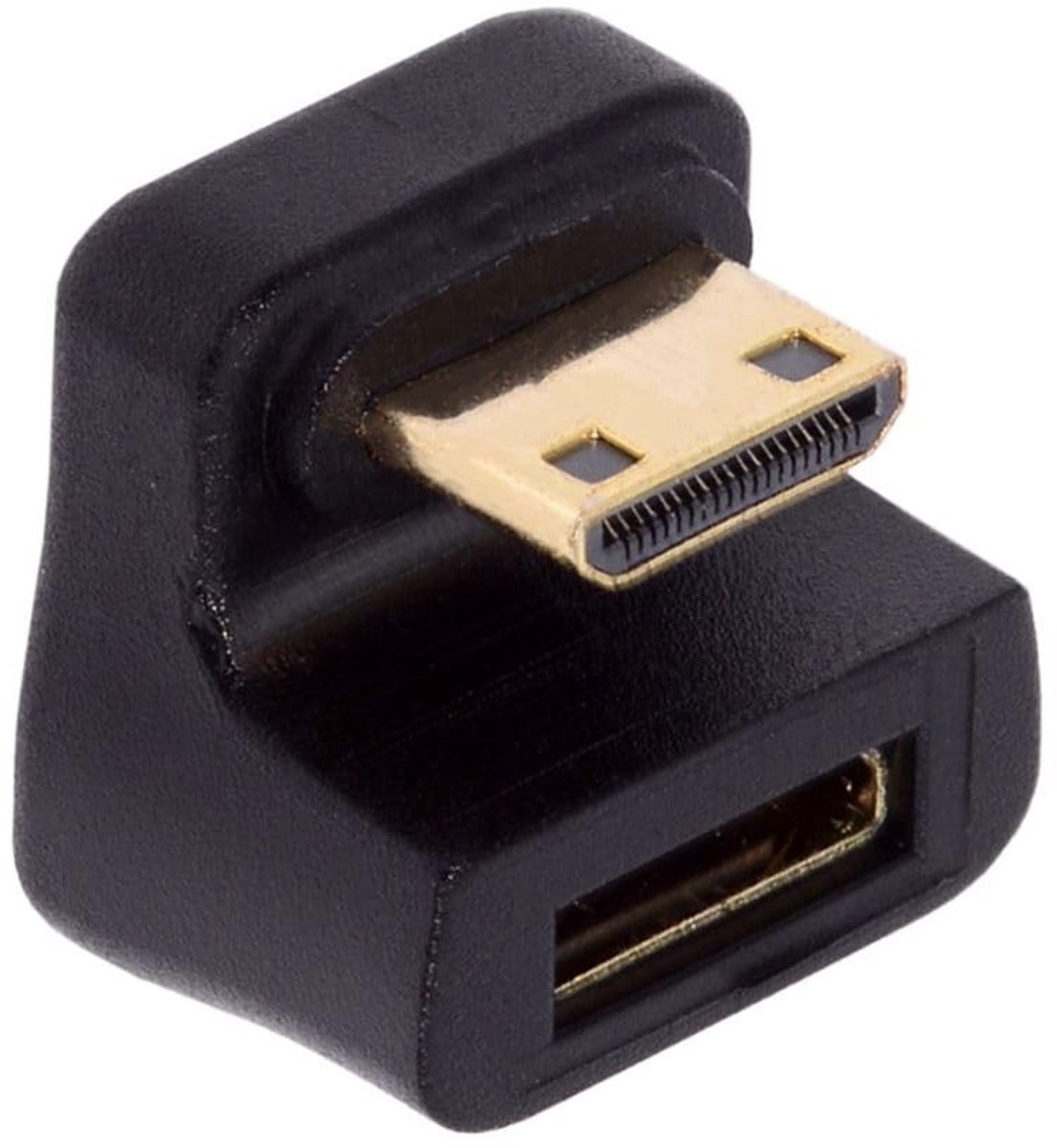 Dailygoods - Mini HDMI Verlengingsadapter 360 Graden Gehoekt