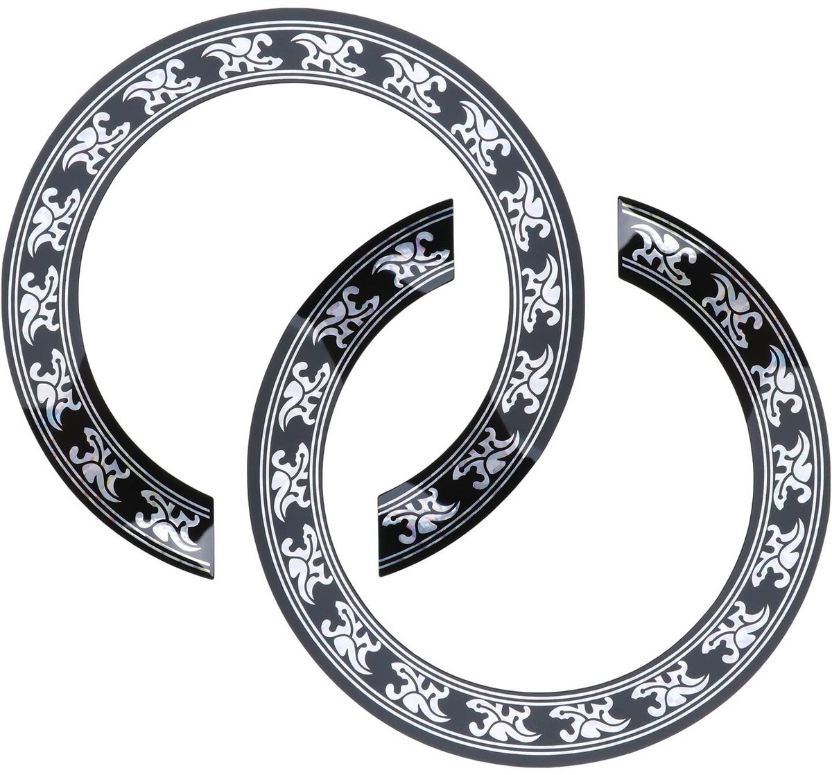 Dailygoods - 2 Stuks Gitaar Geluid Gat Sticker voor Akoestische Gitaren