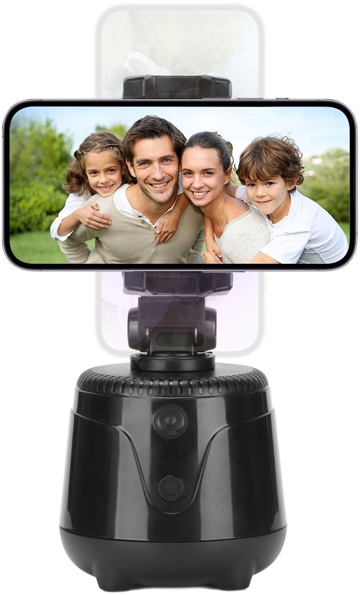 Dailygoods - 360 Graden Telefoonhouder met Bewegingssensor voor Selfies