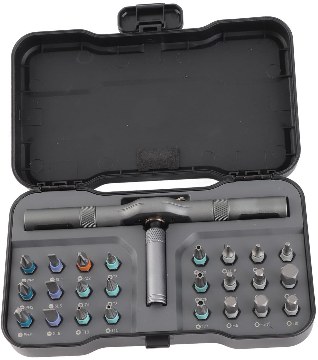 Dailygoods - Multifunctionele Ratelschroevendraaierset 24-in-1