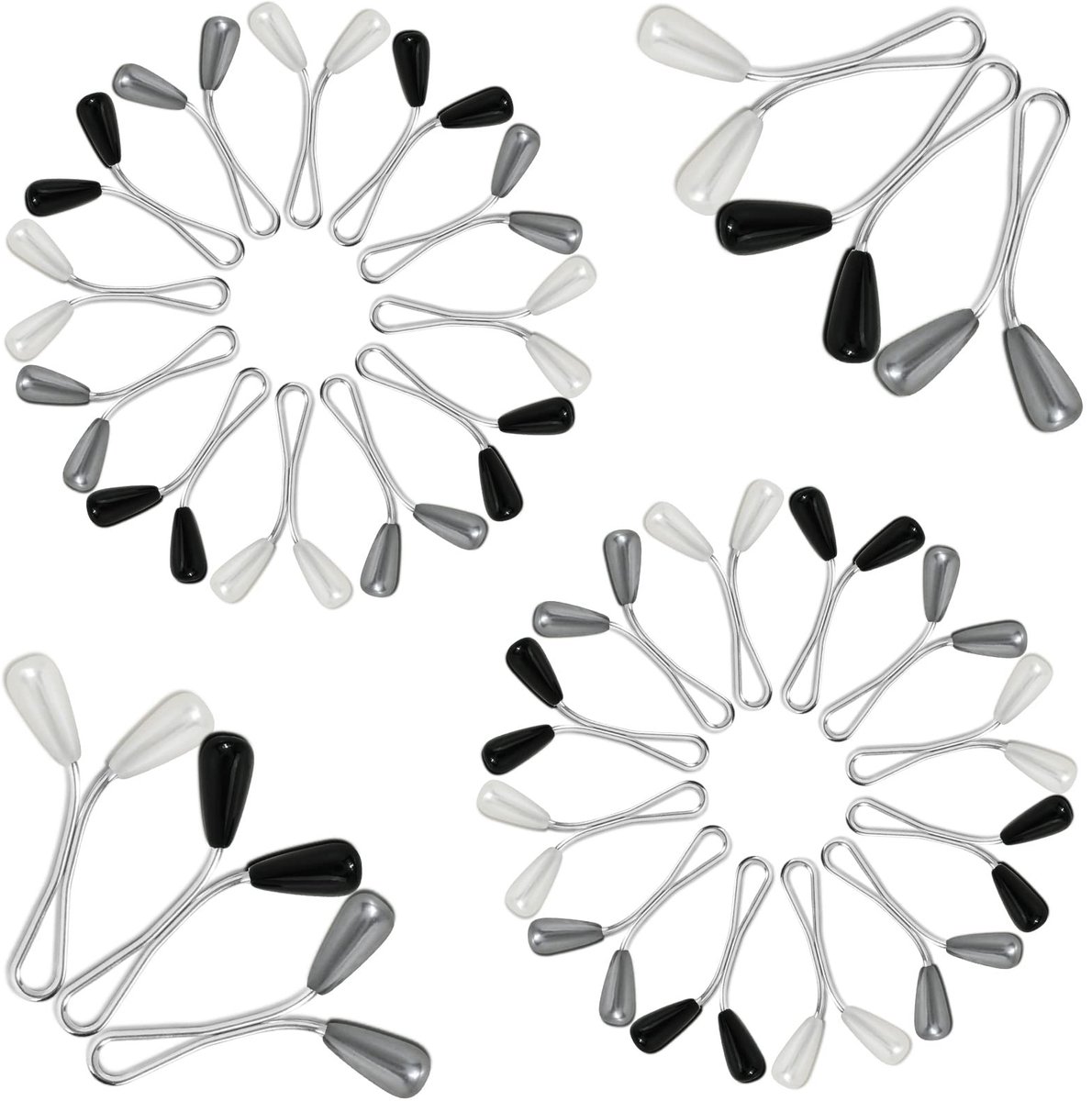 Dailygoods - 24 Stuks Trui Clips voor Dames, Veiligheidsbroches in 3 Kleuren