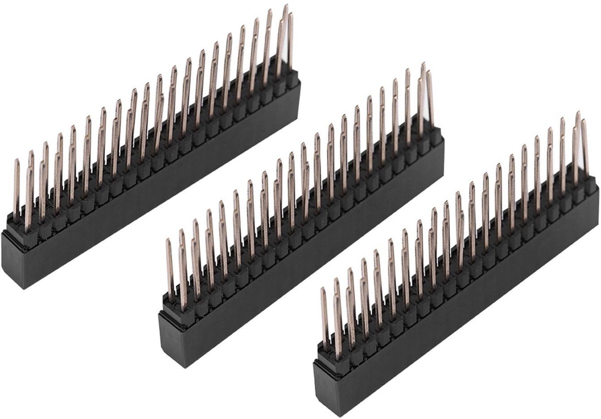 Dailygoods - Set van 3 Hoge Header 2x20 Pins voor Printplaten