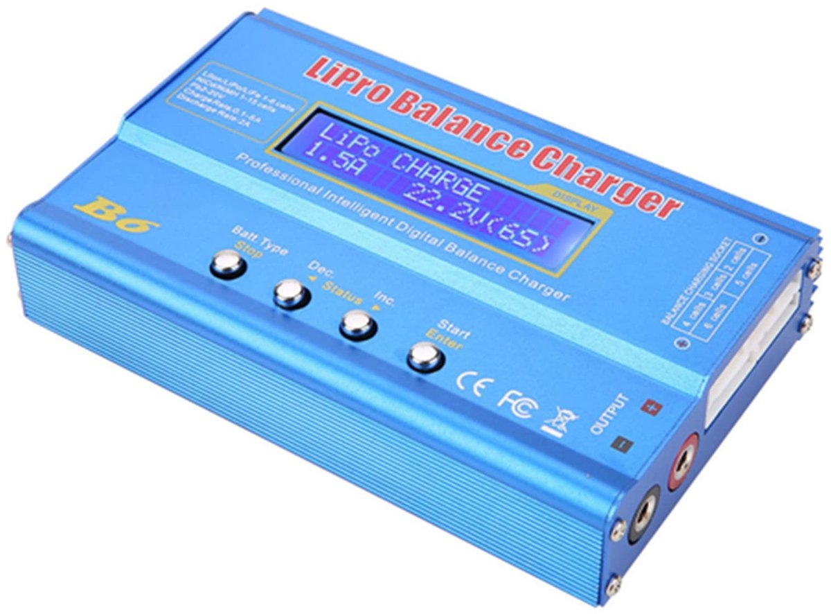 Dailygoods - Digitale LiPo Batterij Oplader met Balansfunctie en LCD Scherm