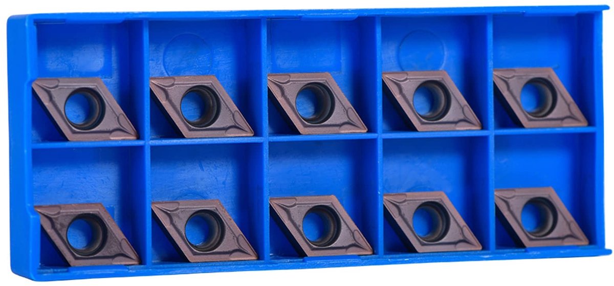 Dailygoods - Dailygoody - Carbide Blade - Draaibank Draaigereedschap - 10 stuks - Draaigereedschap - Hoogwaardige hardmetalen inserts - Geschikt voor professio...