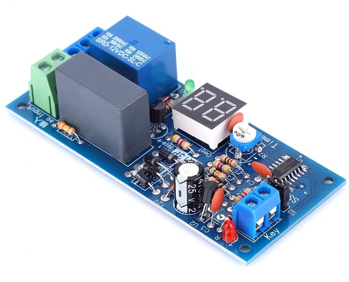 Dailygoods - Vertraagde Timer Estafettemodule met LED-display voor 220V AC