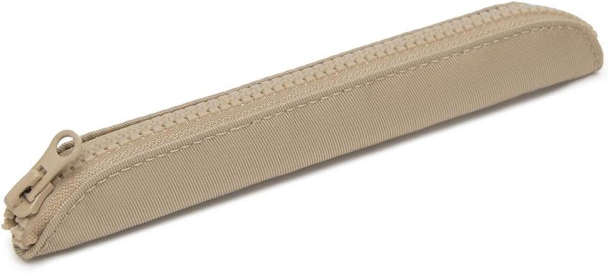 Duurzaam Etui - Pennendoosje School - Schrijfgerei Opbergen - Oxford Lap Design - 19.5 cm - Kaki