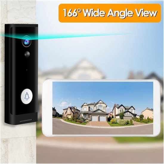 Draadloze Deurbel - Video Intercom - Toegangscontrole Huis - 1080P HD Camera - Inclusief 64GB - Optie 5 — afbeelding 4