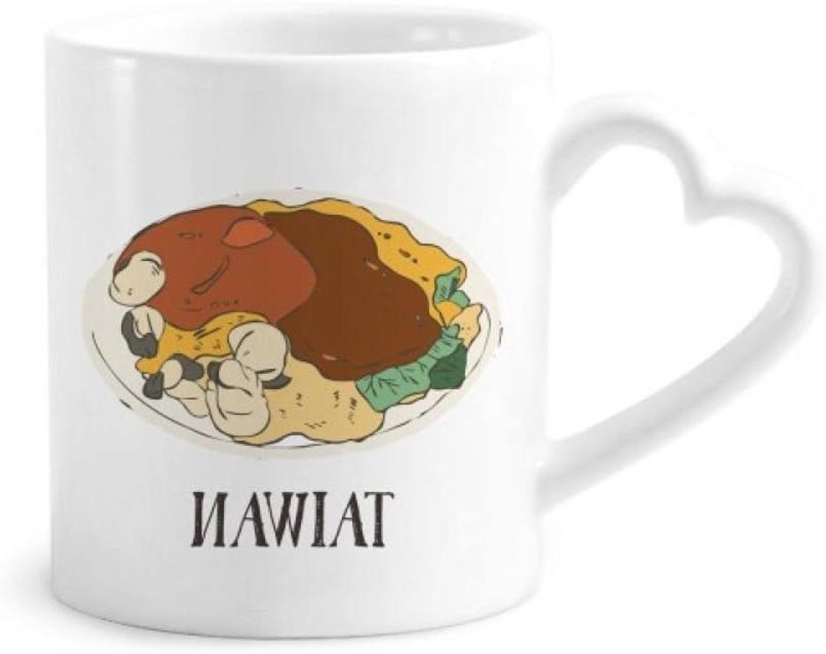 Keramische Mok - Koffiebeker - Warme Dranken - Hartvormig Handvat - 12 oz - Multicolor
