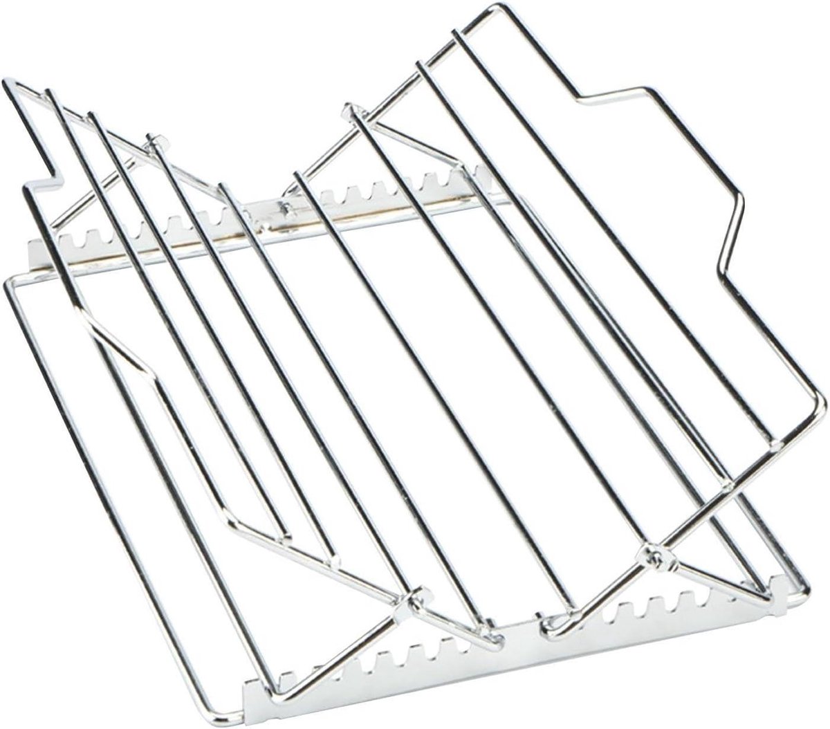 Braadrek - Grillrek - Vlees Bereiden - Verstelbaar V-vorm - Tot 18 kg - Zilver