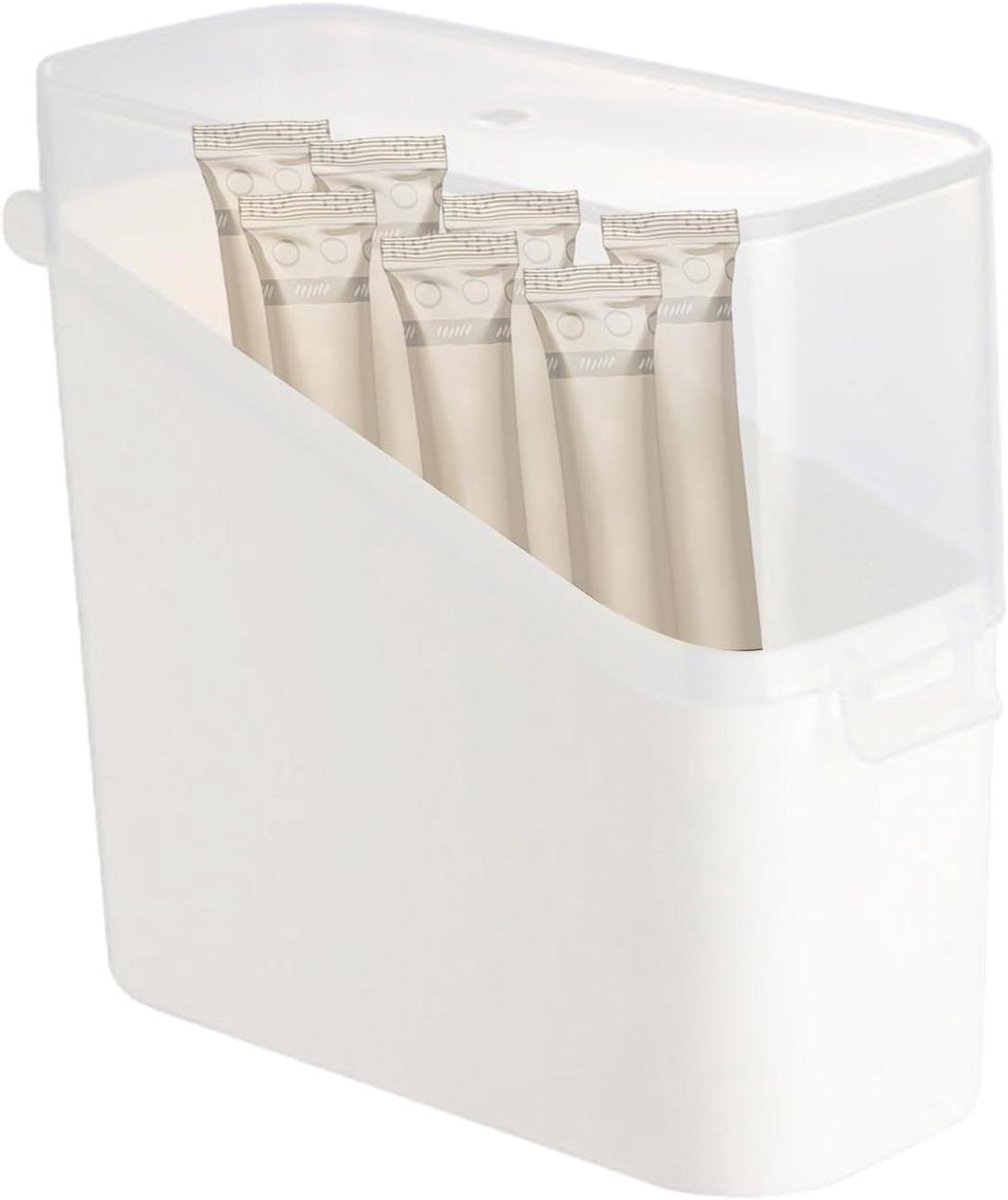 Kaasbewaarbakje - Koelkast Organizer - Kaas Vers Houden - Luchtdichte Deksel - 12x11x5 cm - Transparant