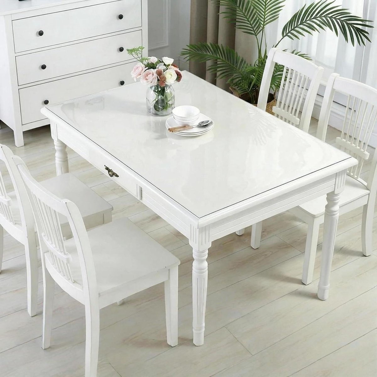 Transparante Tafelbeschermer - PVC Onderlegger - Bureau Beschermen - 2 Mm Dik Hittebestendig - 45x180cm - Transparant