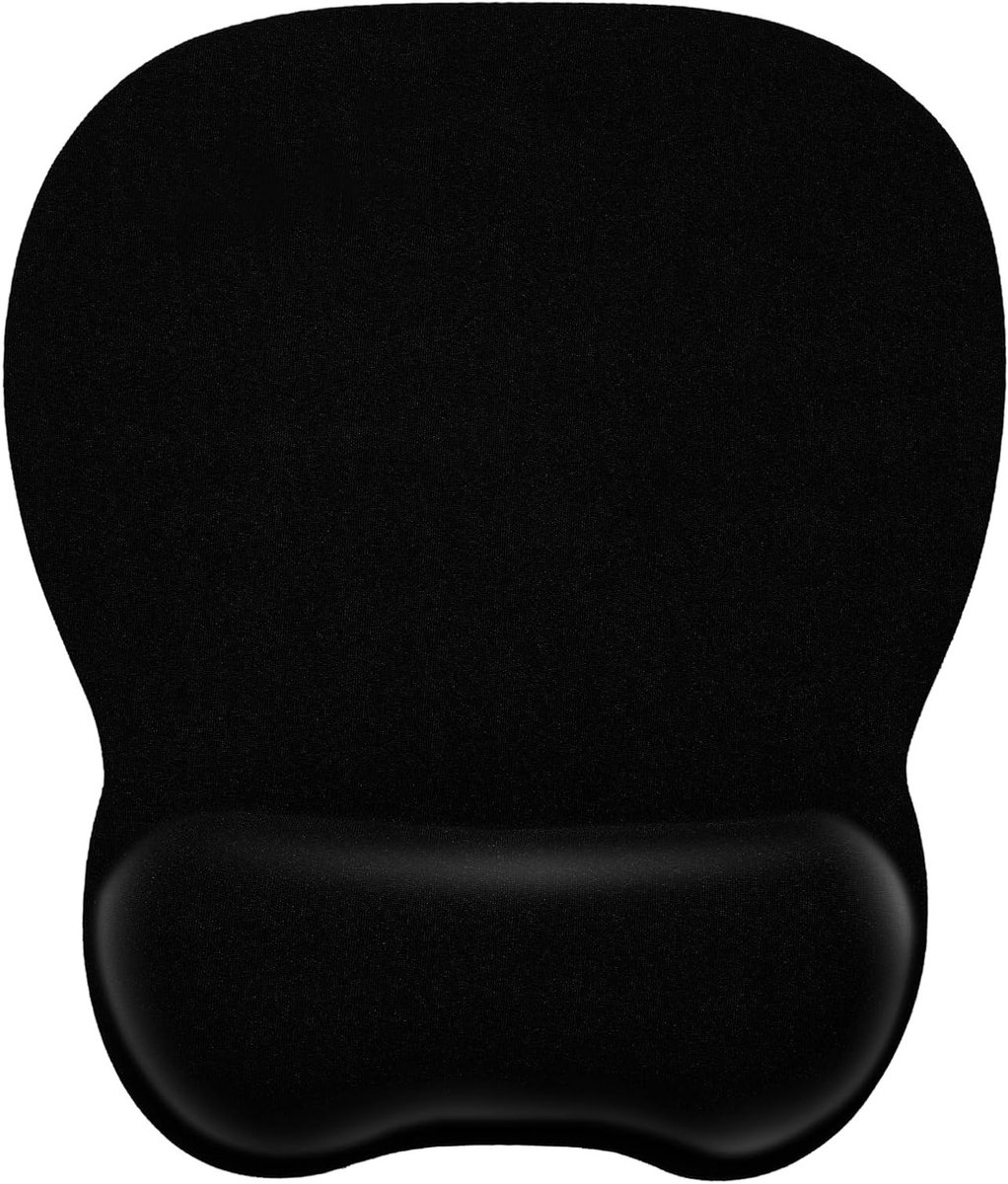 Ergonomische Gaming Muismat met Polssteun van Geheugenfoam, Antislip Onderkant, Dun en Duurzaam voor Kantoor en Reizen, Ideaal voor PC en Laptop