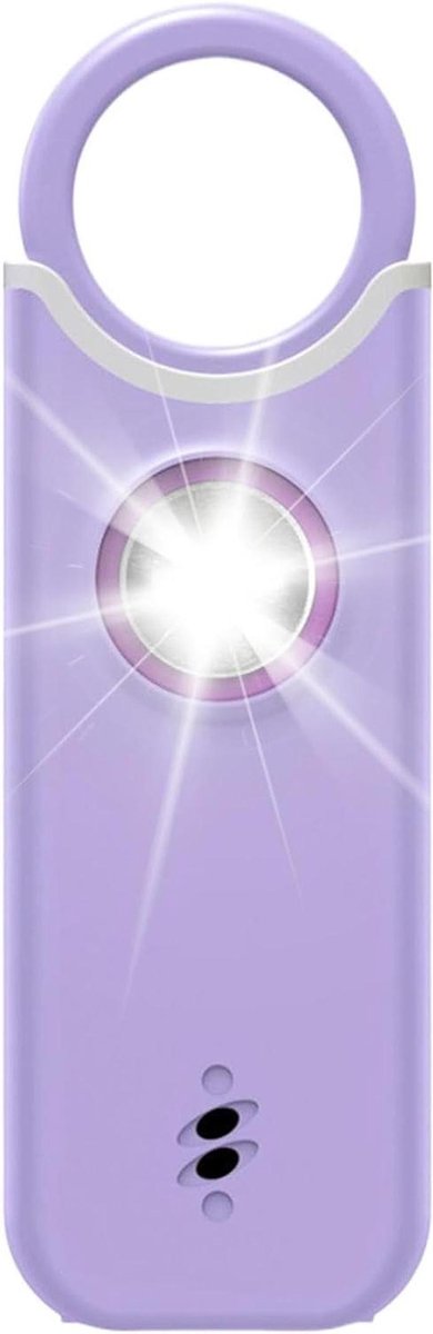 Persoonlijk Alarm - Veiligheidssirene - Noodsituatie Hulp - 130 DB Luide Sirene - 9.5cm Lengte - Paars