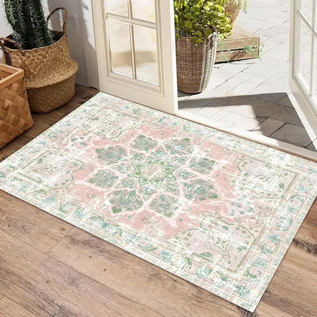 Vloerkleed Bloemen - Zachte Vloerbedekking - Woonkamer Decoratie - Anti-slip Onderkant - 8