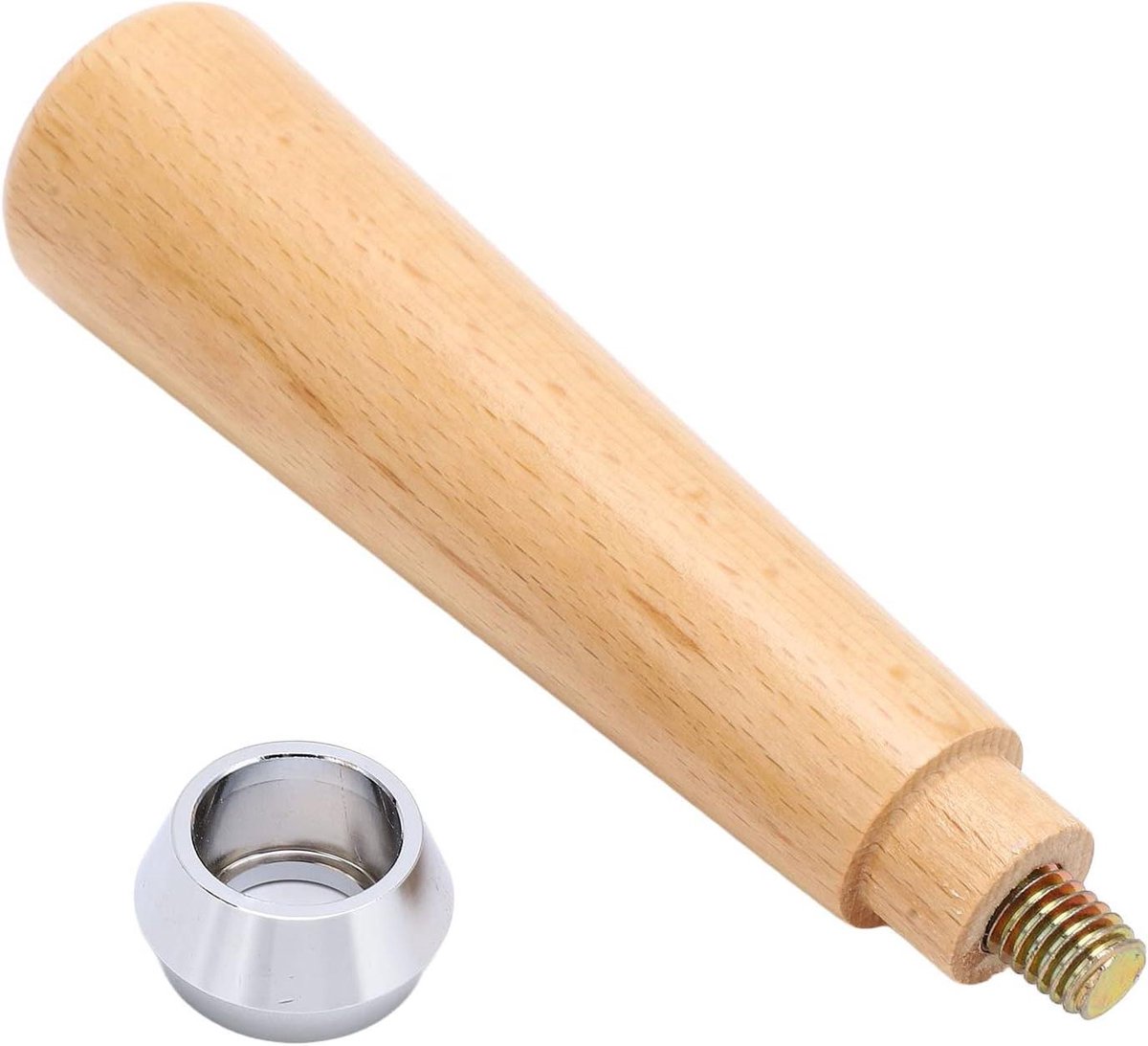 Koffiezetapparaat Handvat - Espressomachine Houten Handvat - Zelf Koffie Zetten - Ergonomisch Ontwerp - M10 Schroefdraad - Houtkleur
