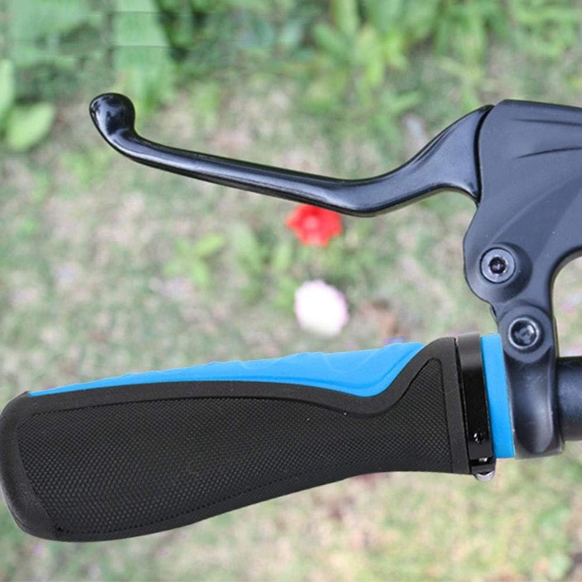 Fietsstuurgrepen - Handvatten Rubber - Comfortabel Fietsen - Antislip Ergonomisch - Standaard Maat - Blauw Zwart