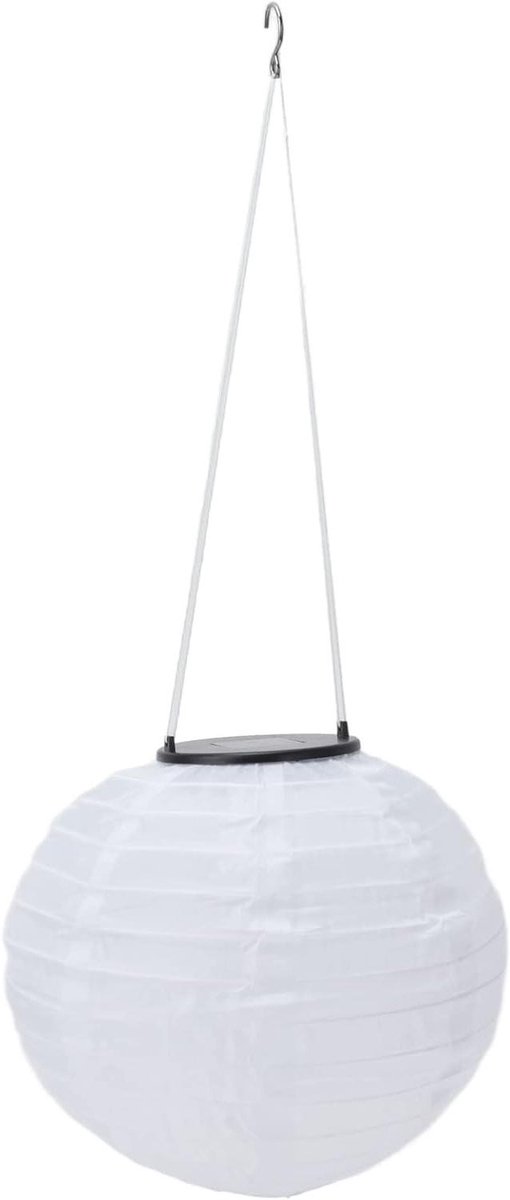 LED Doeklantaarn - Hanglamp Tuin - Feestelijke Sfeer - Op Zonne-energie - 20 Cm Diameter -