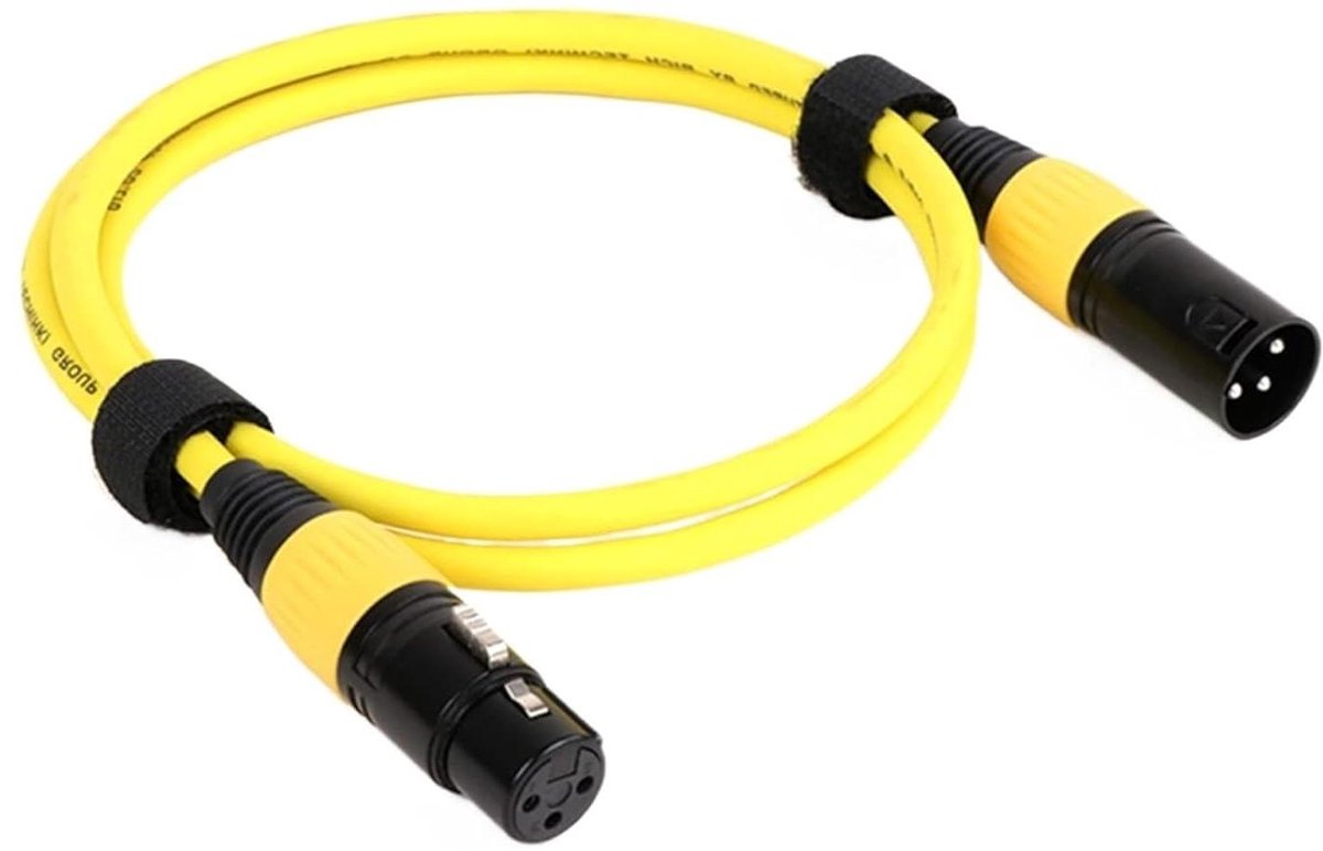 XLR Kabel - Audiokabel Microfoon - Geluidsoverdracht - Dubbel Afgeschermd - 10 meter - Geel